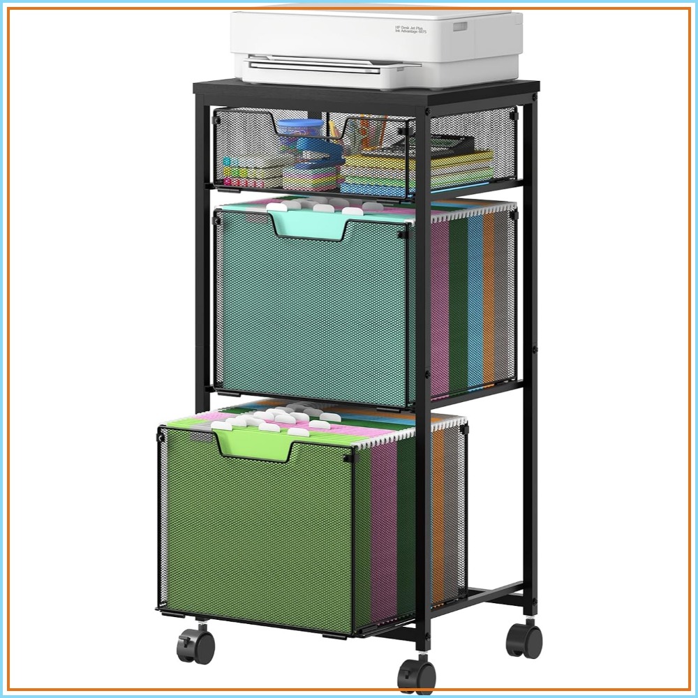 File Folder Hanging - Lemari Arsip Bergerak 3 Laci untuk