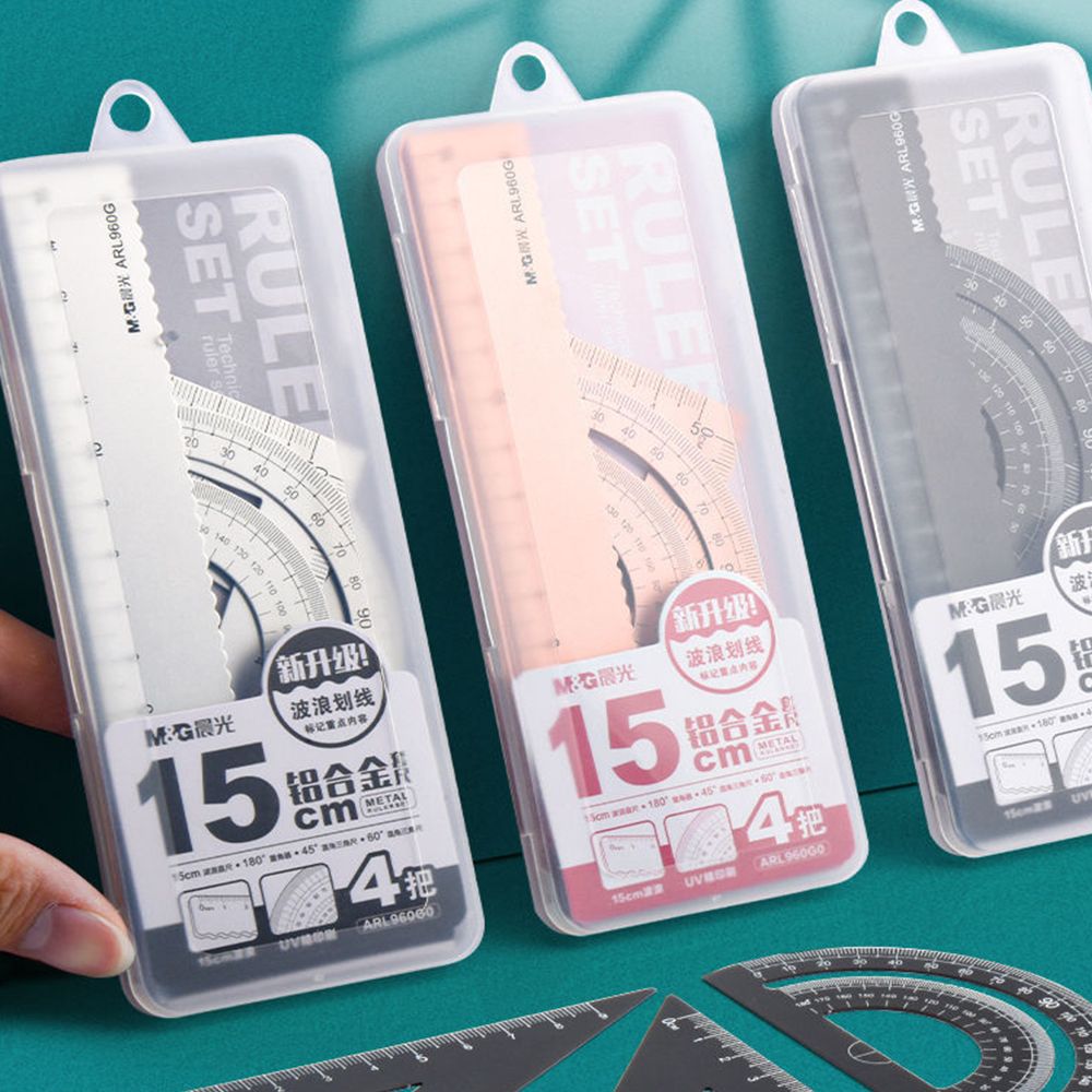 Penggaris Logam Geometri Kanto - Compass Geometry Set ulasan dan harga