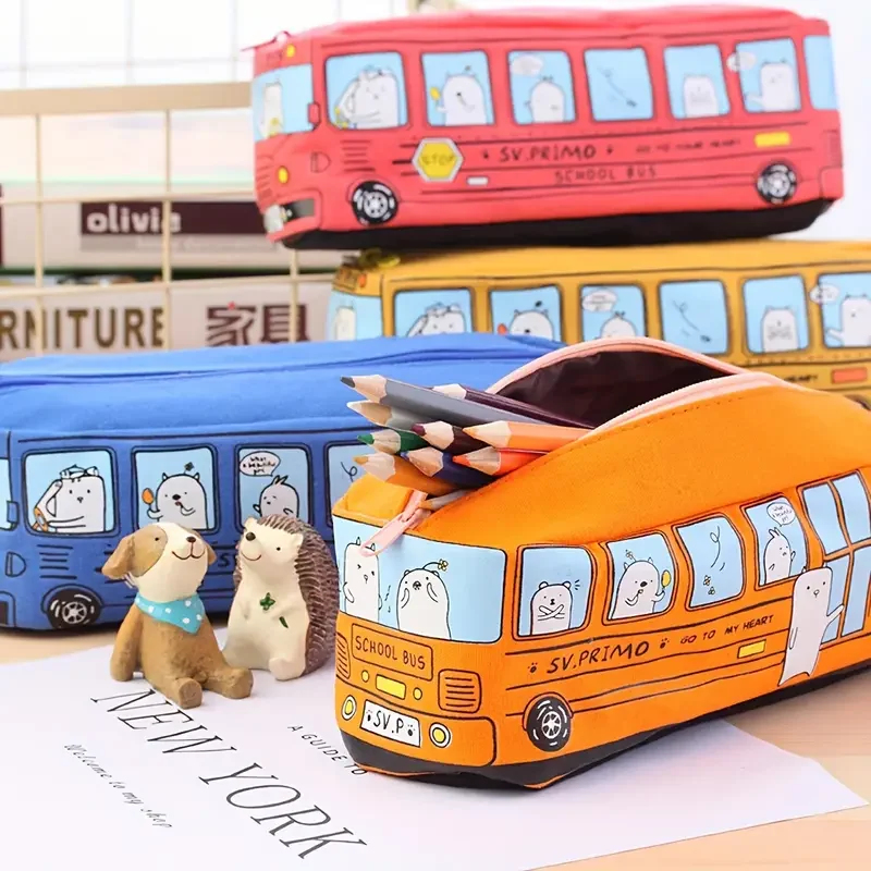 1 Buah Tas Pensil Bus Sekolah  - Stationery Office And School Supply Stores ulasan dan harga