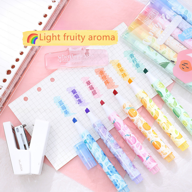 Pena ujung lembut Highlighter  - Highlighter Set Pastel ulasan dan harga