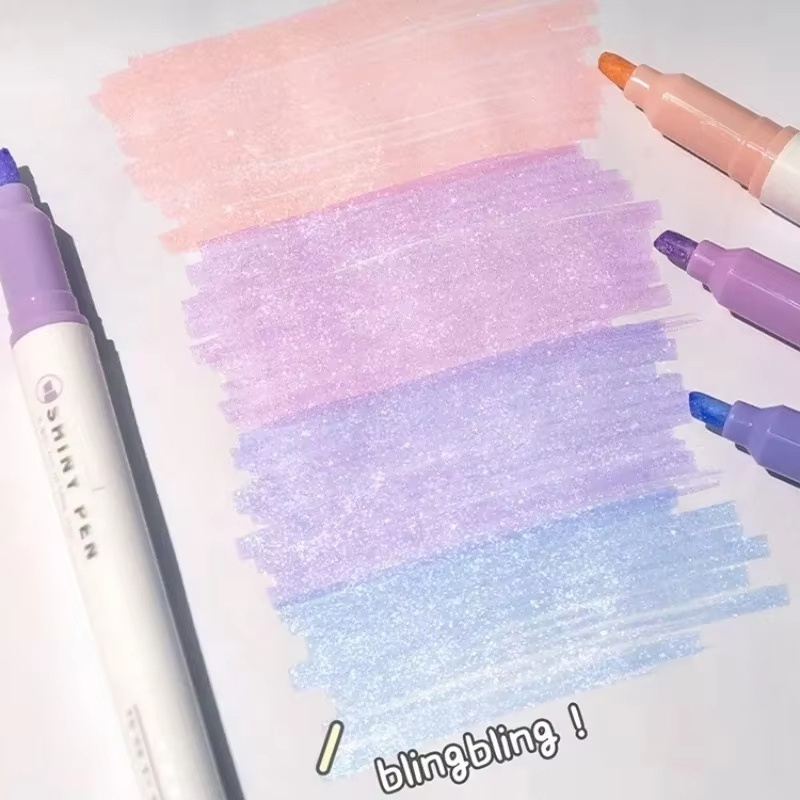 4 Warna/Set Pena Highlighter G - Highlighter Set Pastel ulasan dan harga