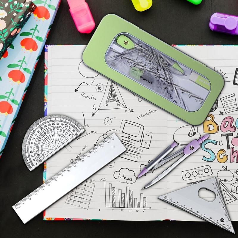 Busur derajat dan kompas Set K - Compass Geometry Set ulasan dan harga