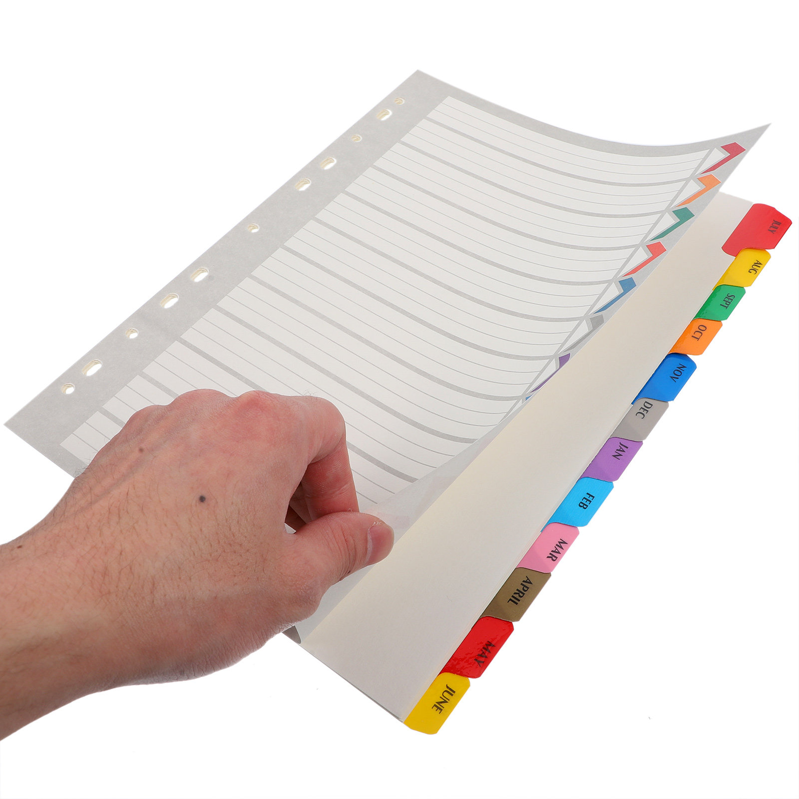 12 Lembar Pembatas Binder, Tab - Index Tab Divider ulasan dan harga