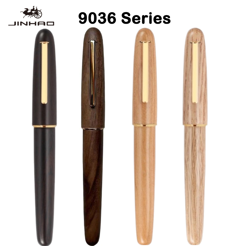 JINHAO 9036 pulpen kayu alami  - Office Stationery Supply Business ulasan dan harga