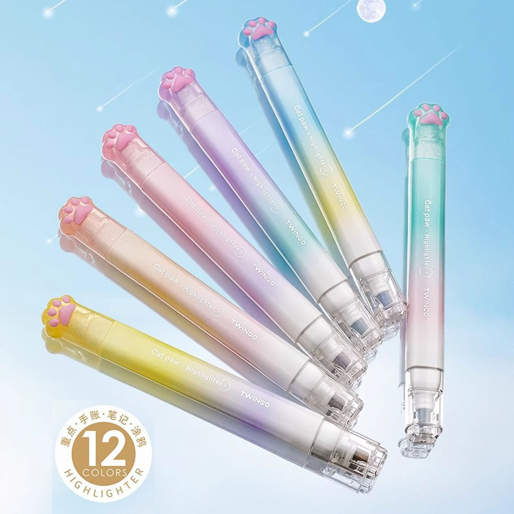 6 Buah Set Stabilo Kawaii Pena - Highlighter Set Pastel ulasan dan harga