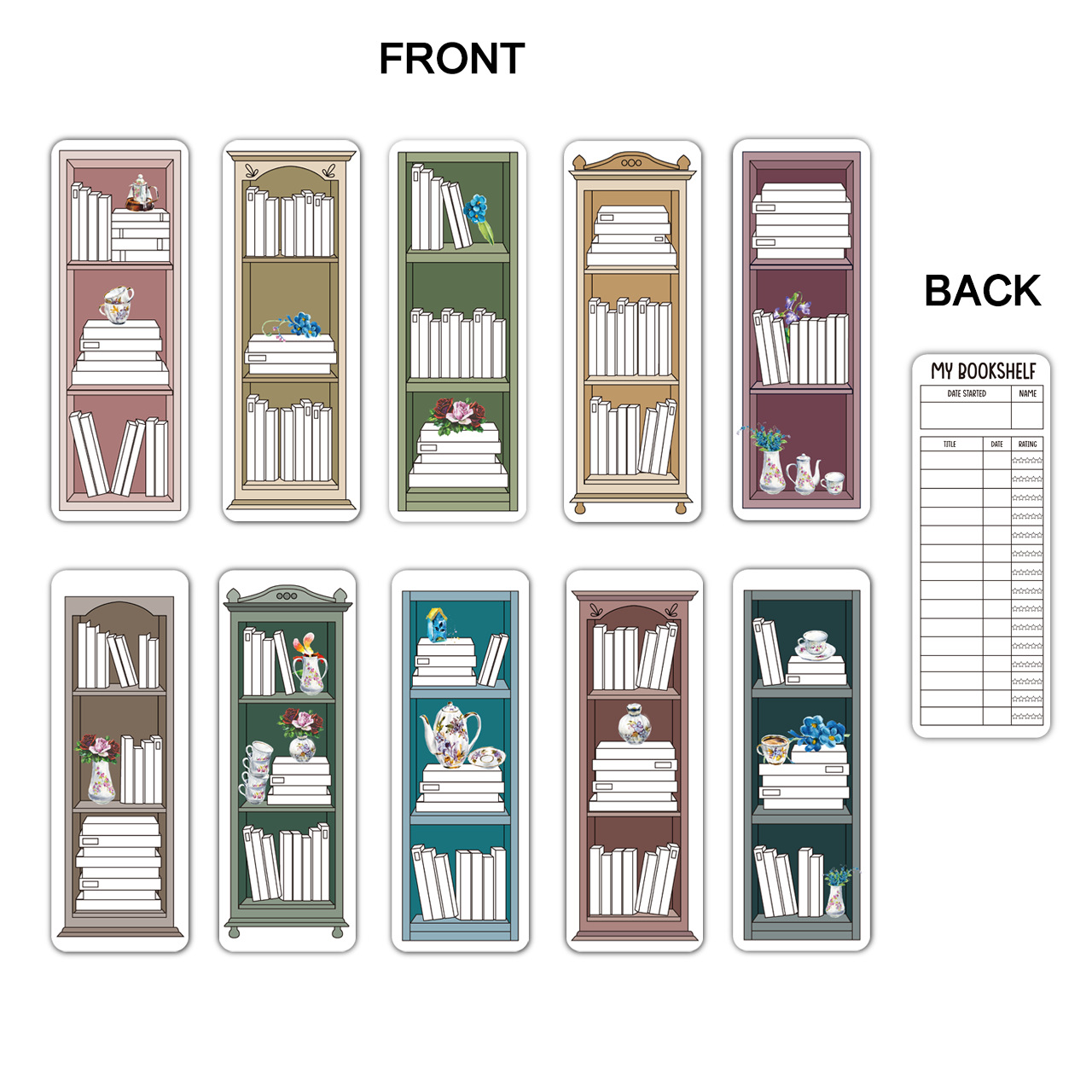 10 Buah Penanda Buku Ilustrasi - Stationery Office ulasan dan harga