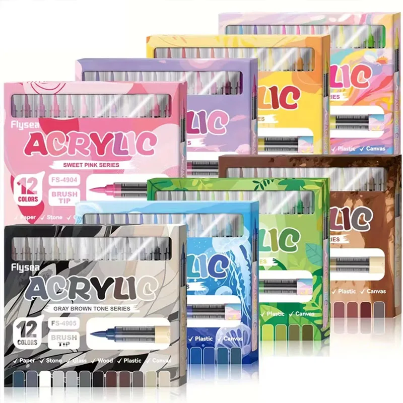 Spidol Akrilik 12 Warna Ujung  - Copic Marker Sketch ulasan dan harga