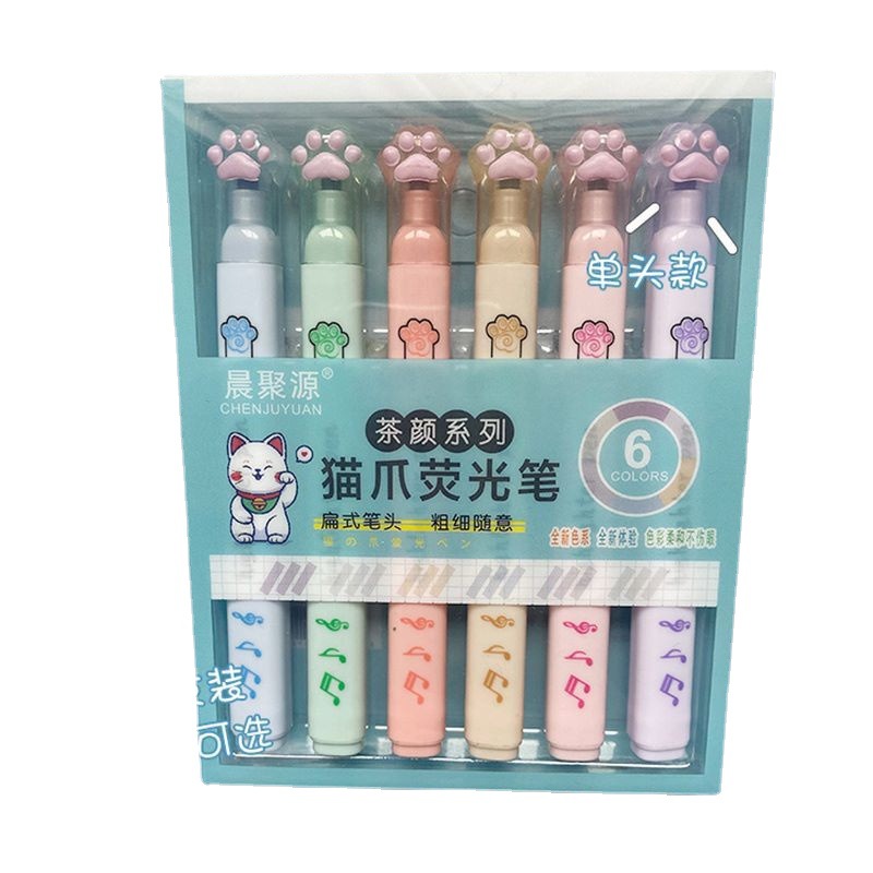 6 Buah/Set Pena Stabilo Fluore - Highlighter Set Pastel ulasan dan harga